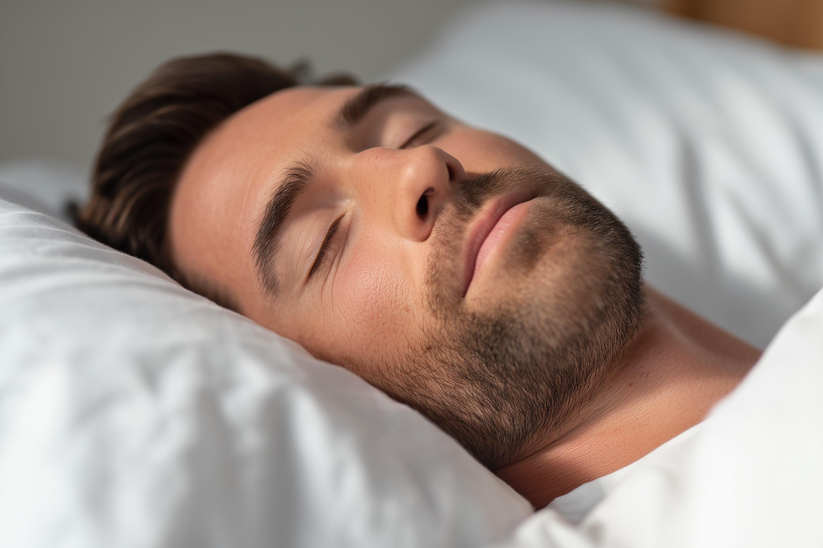 Homem dormindo.