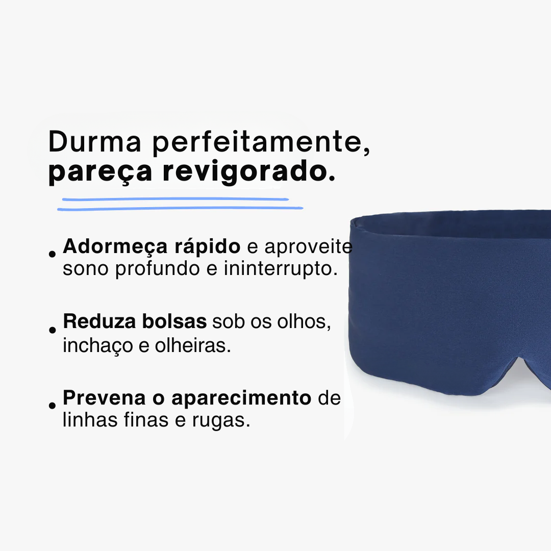 Máscara de Sono de Seda